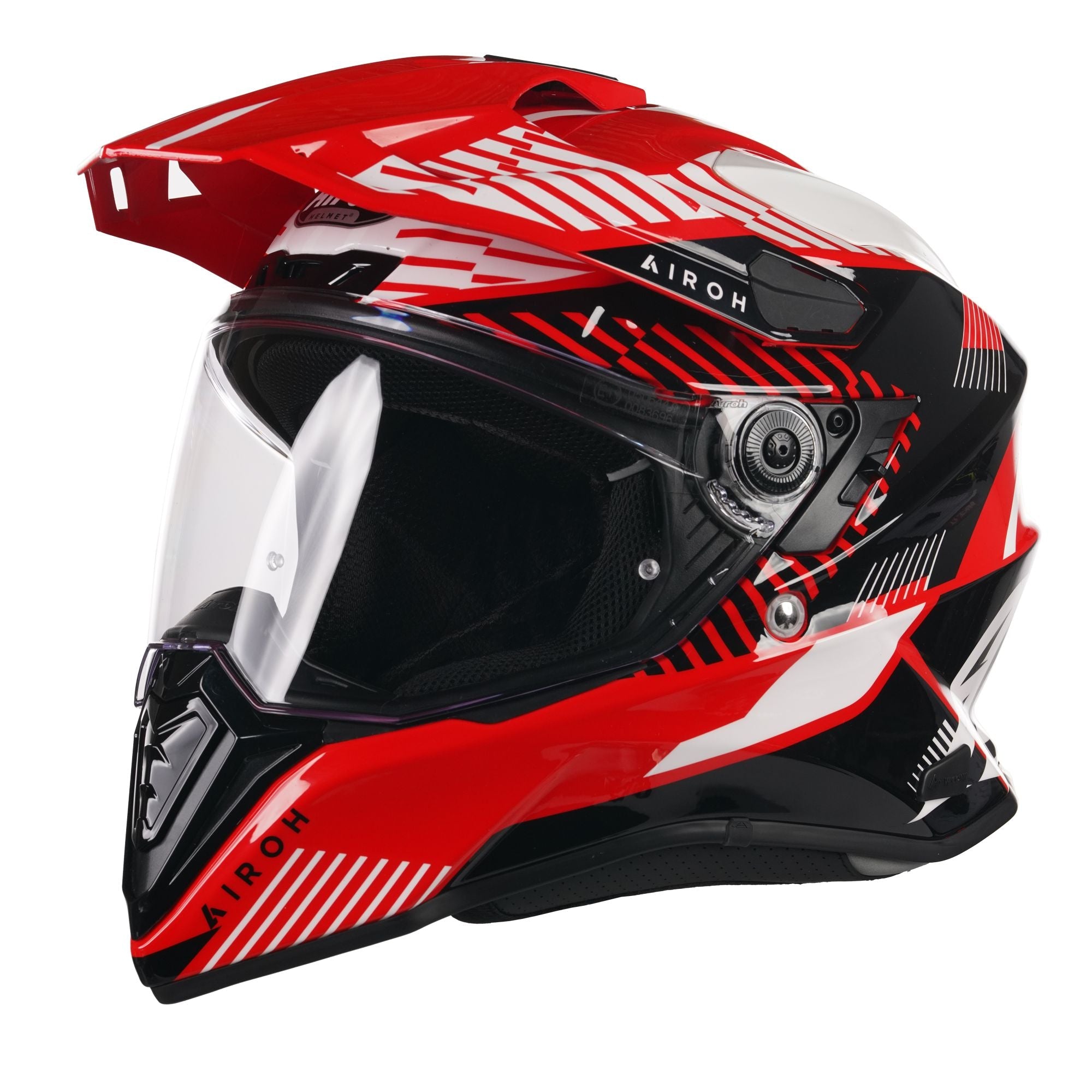 Airoh Commander Adventure Helmet Gloss Boost Red - FREE UK Shipping, FREE 365 Day Returns | Moto Central