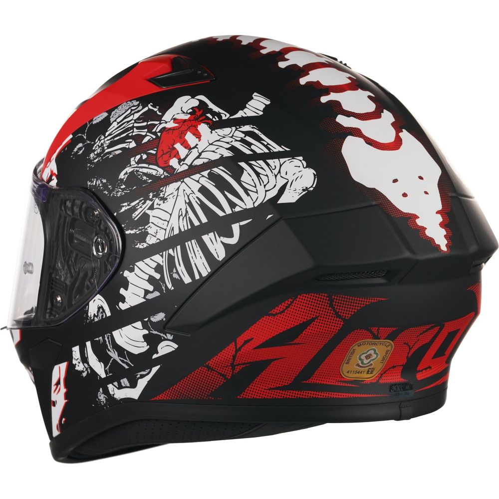 Airoh Valor Full Face Helmet Matt Ribs