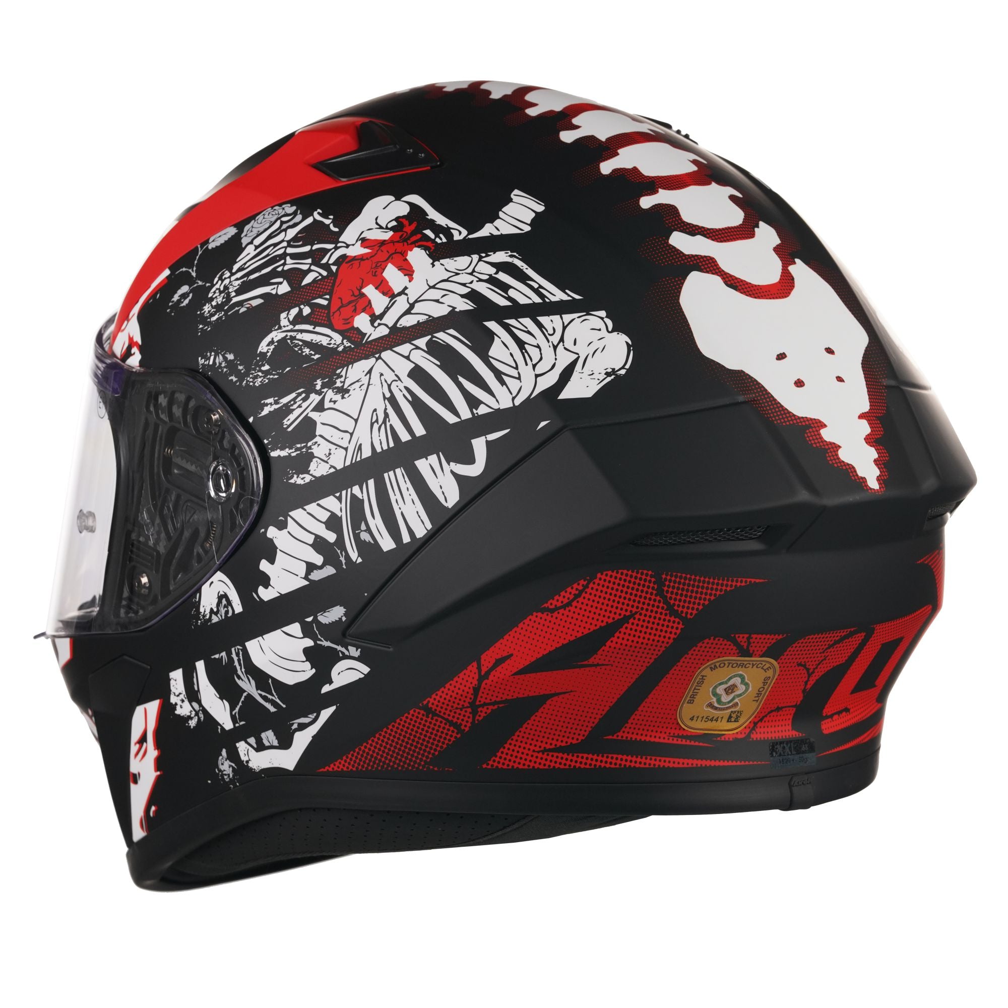 Airoh Valor Full Face Helmet Matt Ribs - FREE UK Shipping, FREE 365 Day Returns | Moto Central