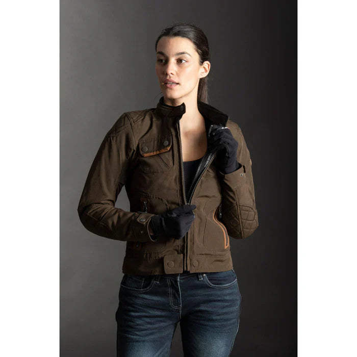 LS2 Bullet Ladies Textile Jacket Brown - FREE UK Shipping, FREE 365 Day Returns | Moto Central