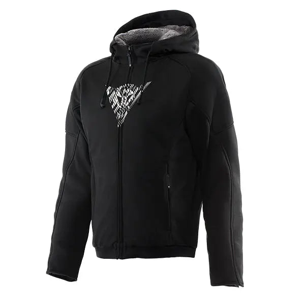 Dainese Bovisa Safety Ziper Hoodie Black / White FREE UK Delivery, FREE 365 Day Returns | Moto Central