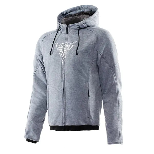 Dainese Bovisa Safety Ziper Hoodie Grey / Melange / Black FREE UK Delivery, FREE 365 Day Returns | Moto Central