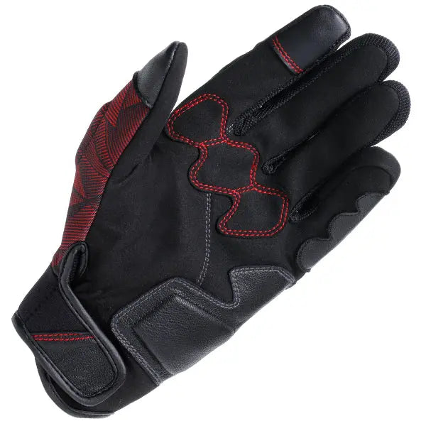 Dainese Ermex Textile Gloves Black / Lava Red FREE UK Delivery, FREE 365 Day Returns | Moto Central