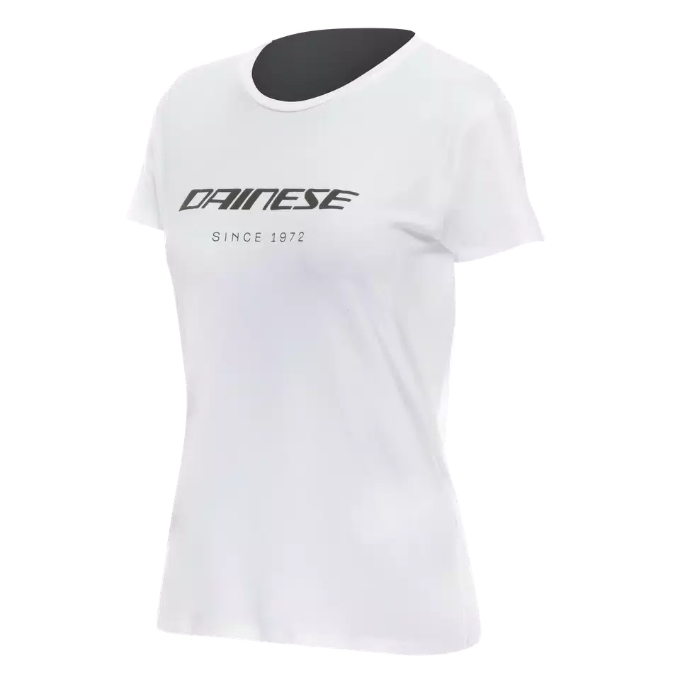 Dainese Essence Wordmark Ladies Tee White FREE UK Delivery, FREE 365 Day Returns | Moto Central