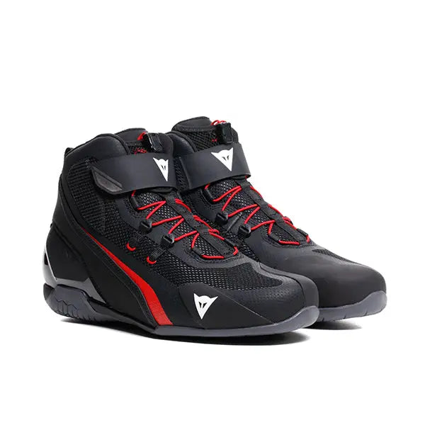 Dainese Herian Air Riding Shoes Black / Lava Red FREE UK Delivery, FREE 365 Day Returns | Moto Central