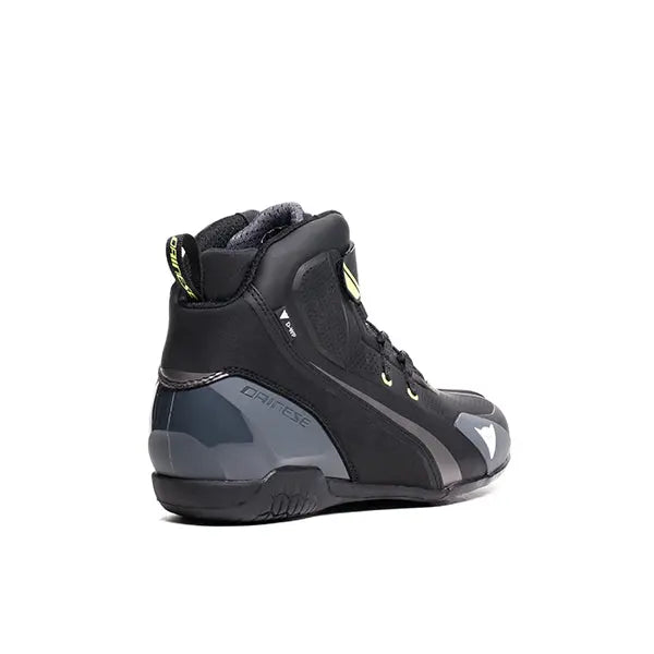 Dainese Herian D-WP Riding Shoes Black / White / Fluo Yellow FREE UK Delivery, FREE 365 Day Returns | Moto Central