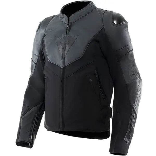 Dainese Iperattiva Leather Jacket Black / Black FREE UK Delivery, FREE 365 Day Returns | Moto Central