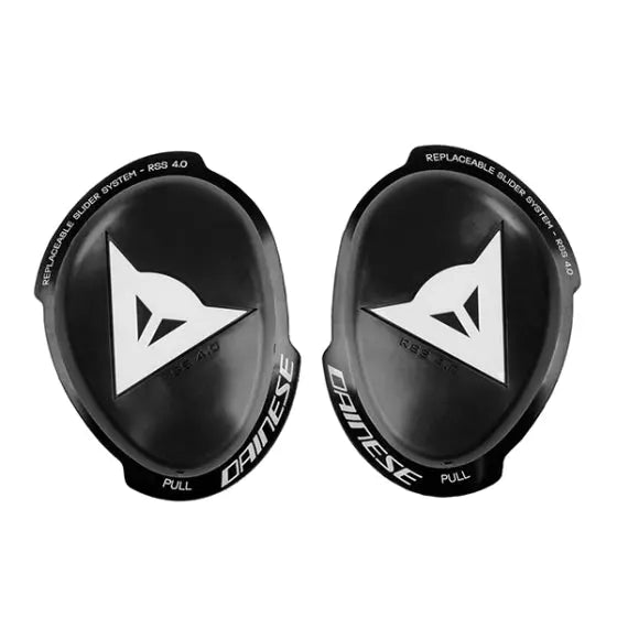 Dainese RSS 4 Knee Slider Full Kit Black / White FREE UK Delivery, FREE 365 Day Returns | Moto Central