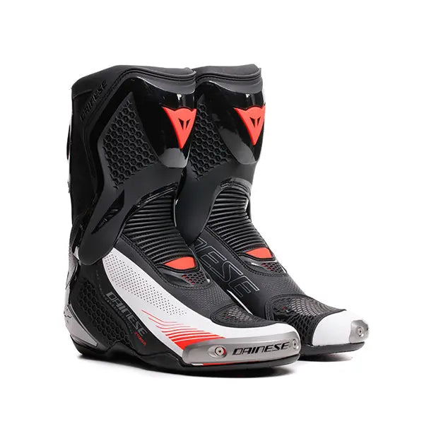 Dainese Torque 4 Air Boots Black / White / Fluo Red FREE UK Delivery, FREE 365 Day Returns | Moto Central