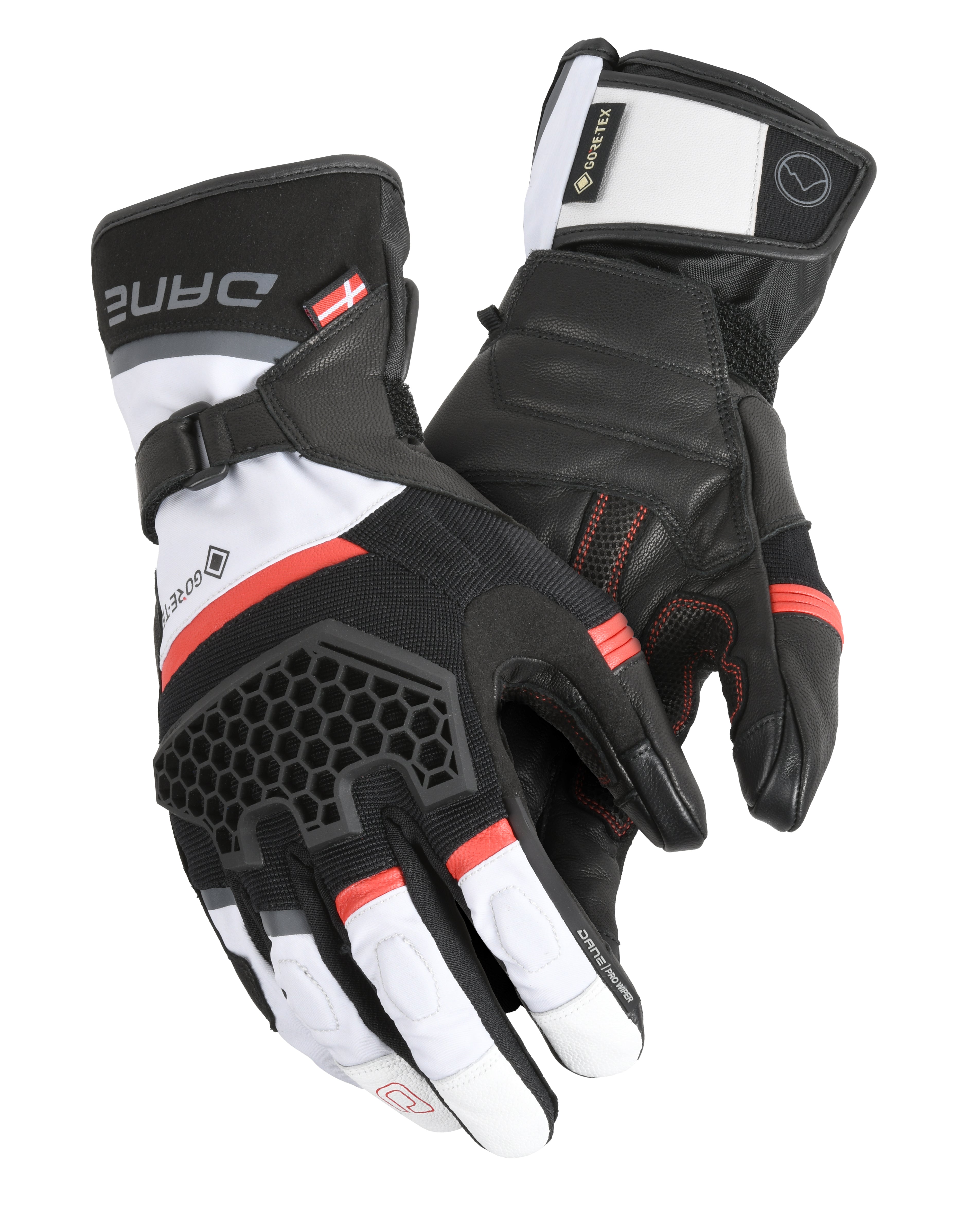 Dane Odin Gore-Tex Gloves Grey / Red