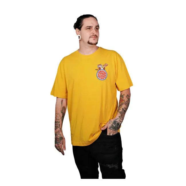 Down-N-Out Tiger In Your Tank T-Shirt Yellow  - FREE UK Shipping, FREE 365 Day Returns | Moto Central