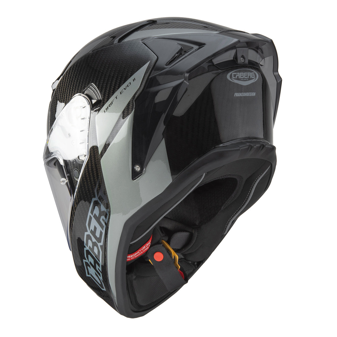 Caberg Drift Evo 2 Carbon Full Face Helmet Nova Grey - FREE UK Shipping, FREE 365 Day Returns | Moto Central