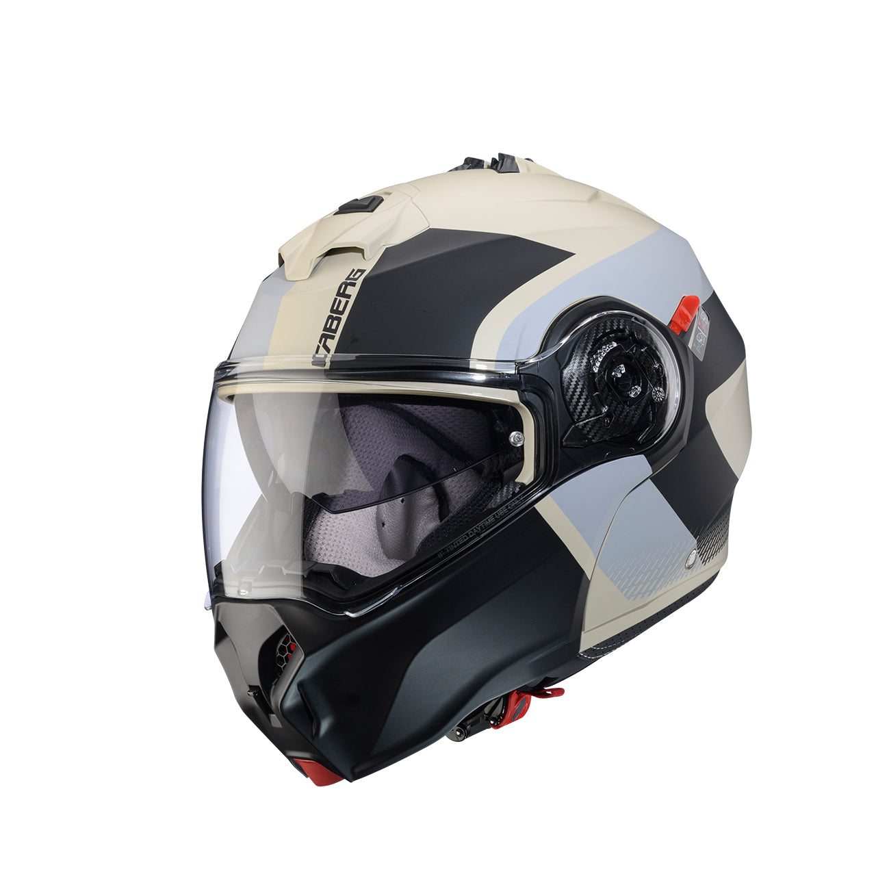 Caberg Duke Evo Indy Flip-Up Helmet Matt Sand / Black / Grey  - FREE UK Shipping, FREE 365 Day Returns | Moto Central