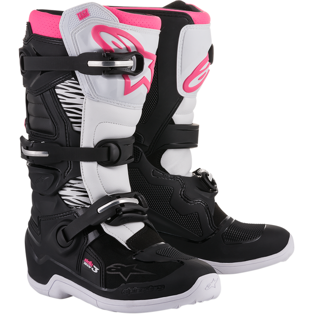 Alpinestars Stella Tech 3 Off-Road Boots Black / White / Pink