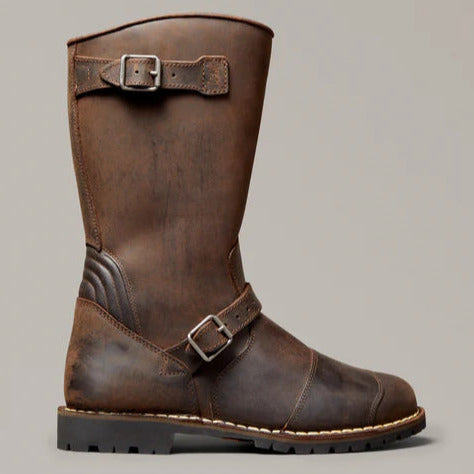 Belstaff Endurance Leather Boots Black / Brown