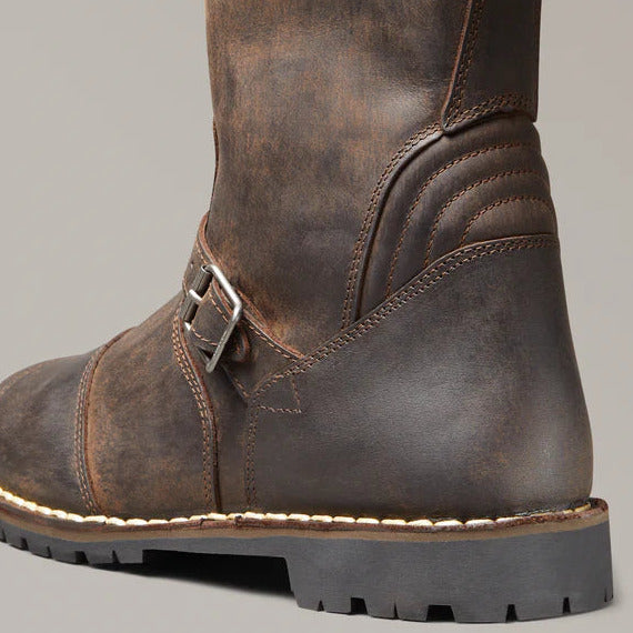 Belstaff Endurance Leather Boots Black / Brown