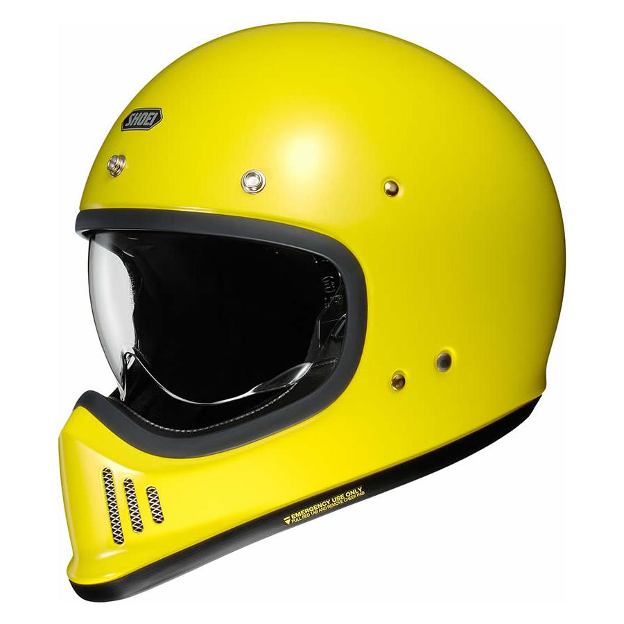 Shoei Ex-Zero Plain Full Face Helmet Yellow