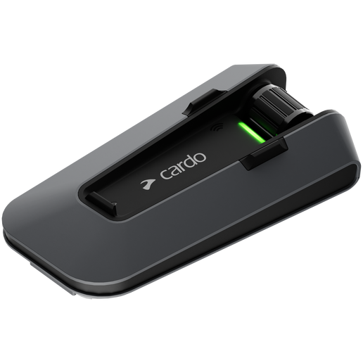 Cardo Packtalk Edge Single Bluetooth Intercom System Grey / Black - FREE UK Shipping, FREE 365 Day Returns | Moto Central