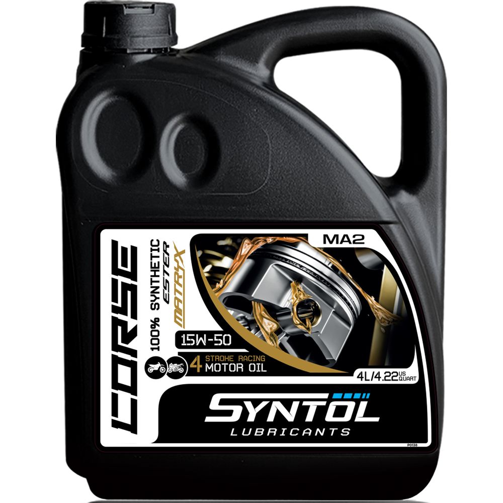 Syntol Corse 4T 15W-50 Fully Synthetic Oil - FREE UK Shipping, FREE 365 Day Returns | Moto Central