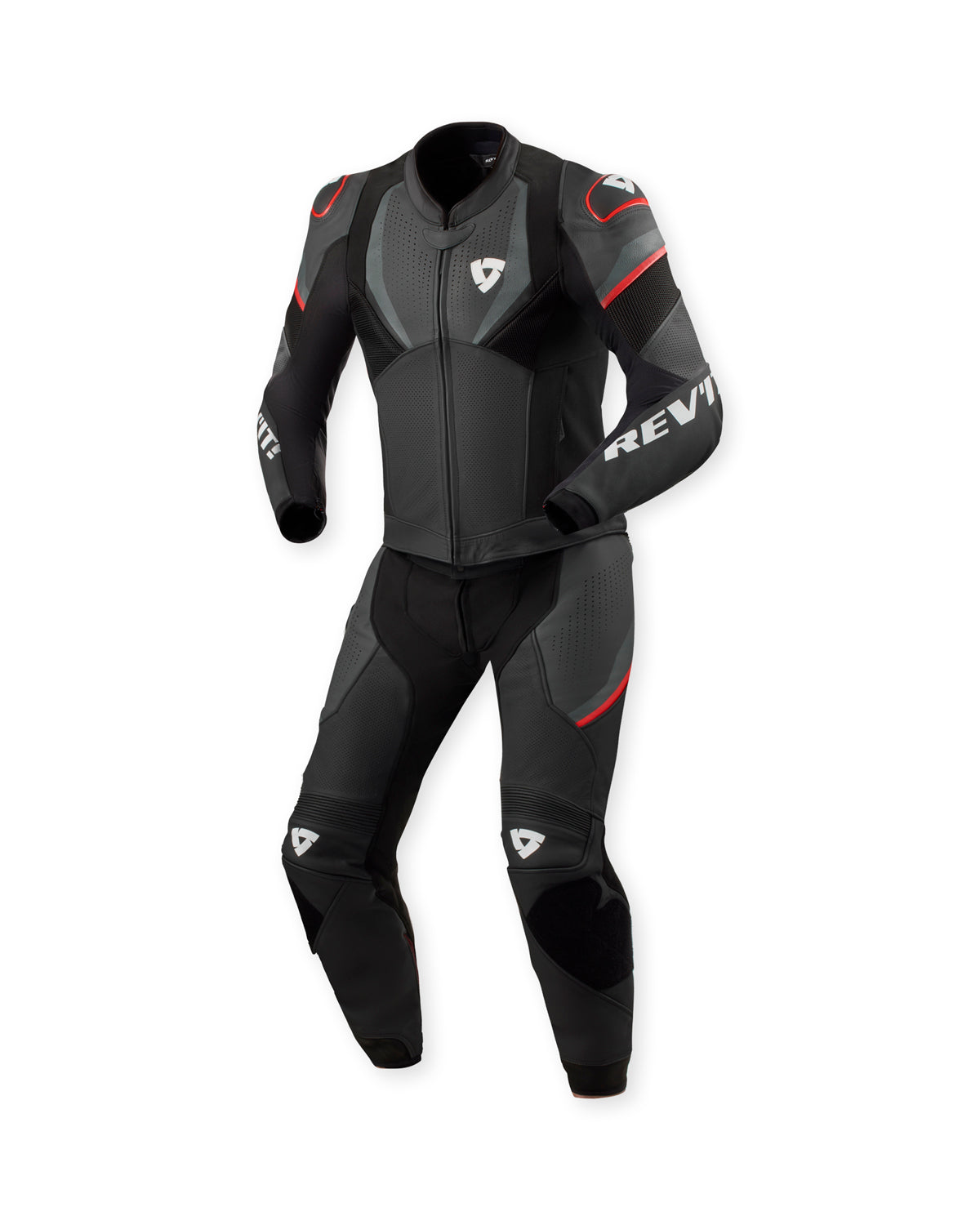 Revit Combi Beta 2 Pieces Leather Suit Black / Anthracite FREE UK Delivery, FREE 365 Day Returns - Moto Central