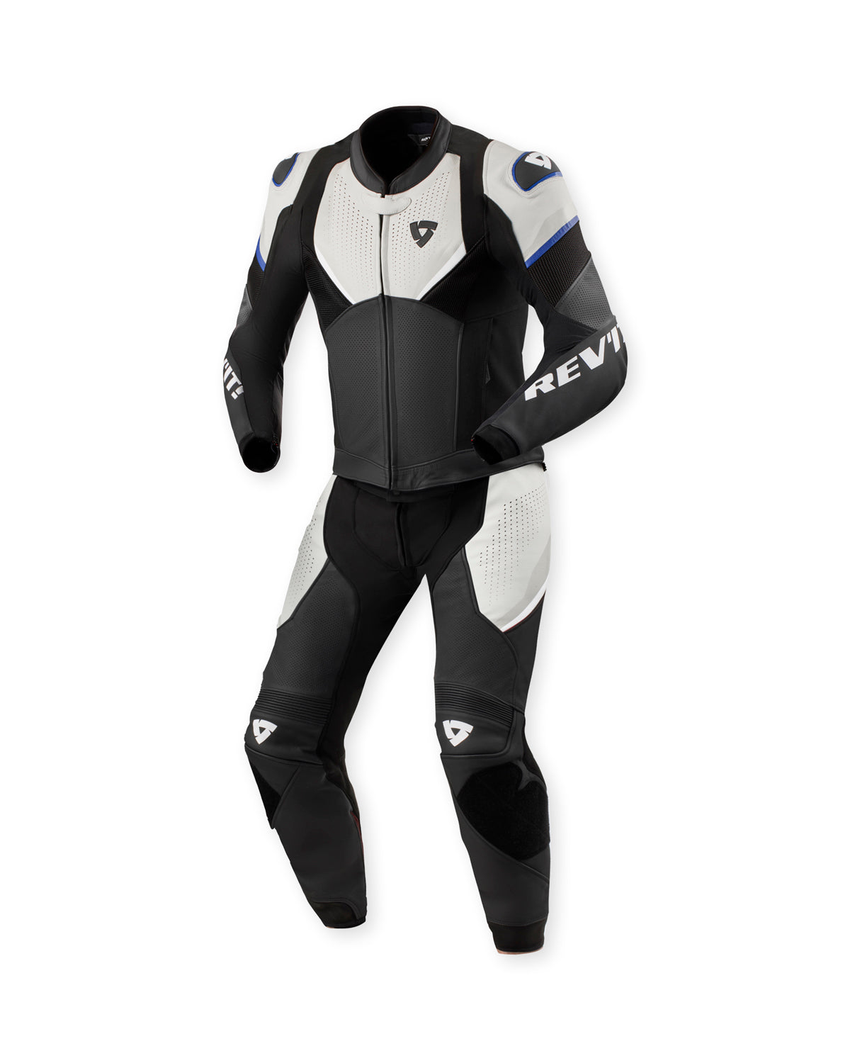 Revit Combi Beta 2 Pieces Leather Suit Black / Light Grey FREE UK Delivery, FREE 365 Day Returns - Moto Central