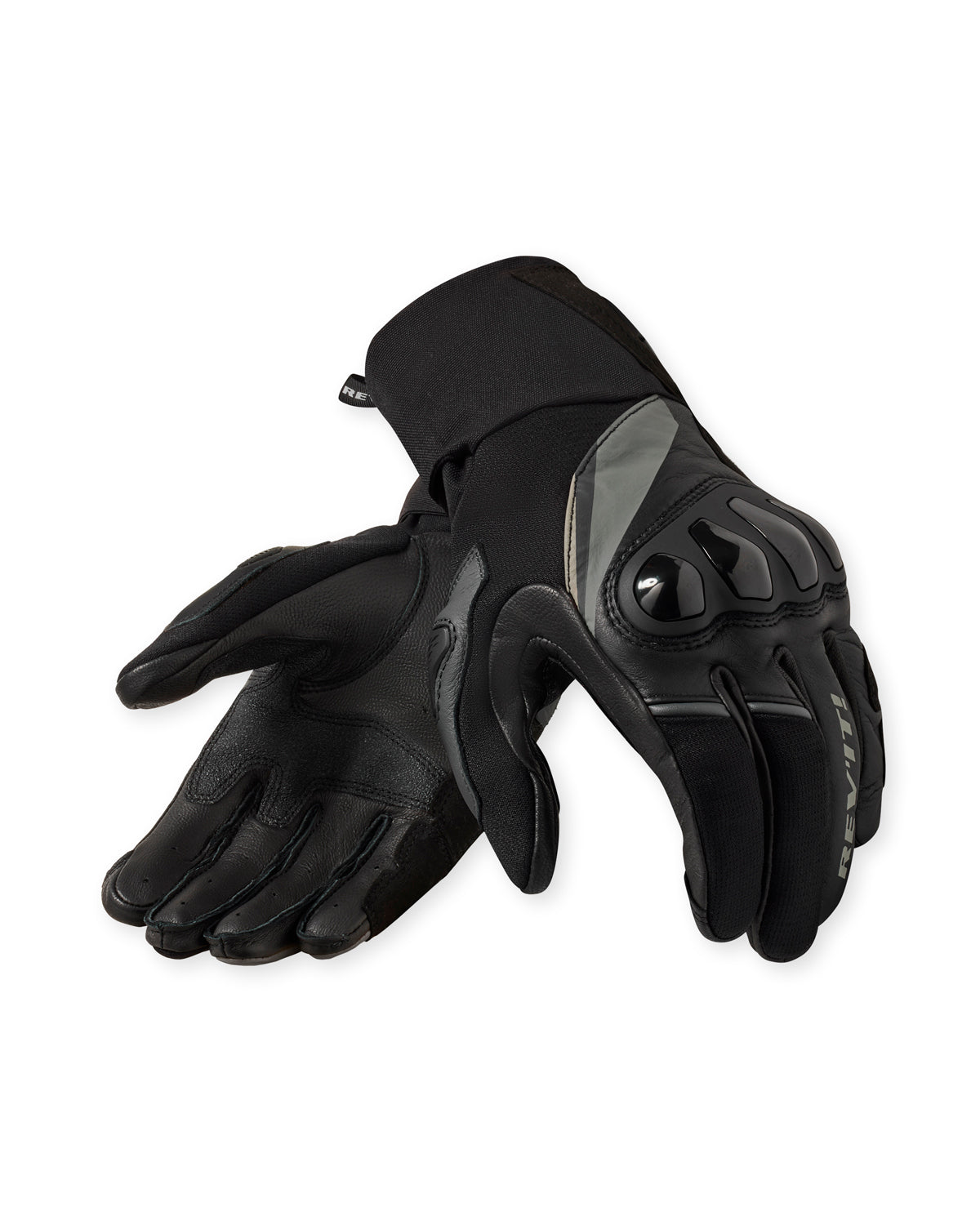 Revit Combustion Leather / Textile Gloves Black FREE UK Delivery, FREE 365 Day Returns - Moto Central