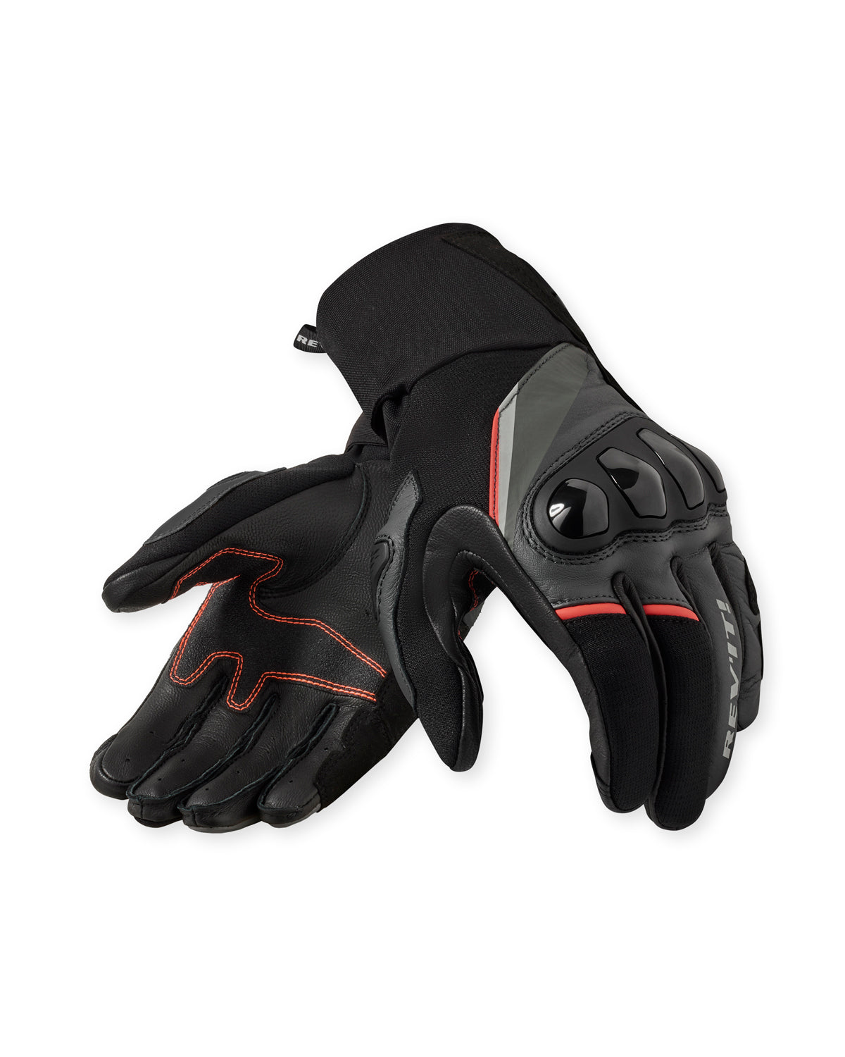 Revit Combustion Leather / Textile Gloves Black / Anthracite FREE UK Delivery, FREE 365 Day Returns - Moto Central