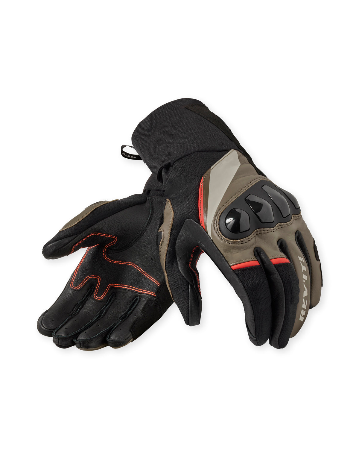 Revit Combustion Leather / Textile Gloves Black / Brown FREE UK Delivery, FREE 365 Day Returns - Moto Central