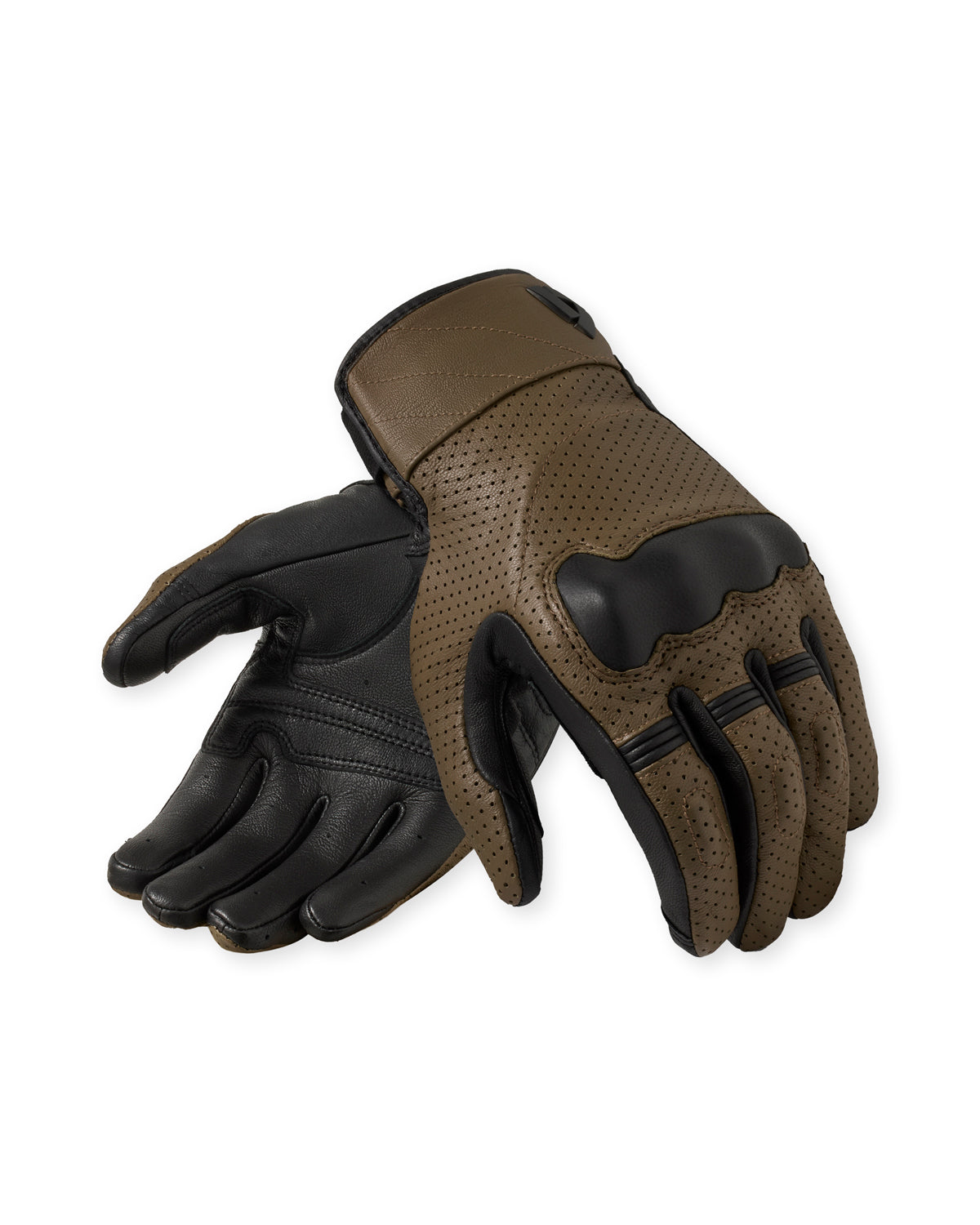 Revit New Heights Leather Gloves Brown / Black FREE UK Delivery, FREE 365 Day Returns - Moto Central