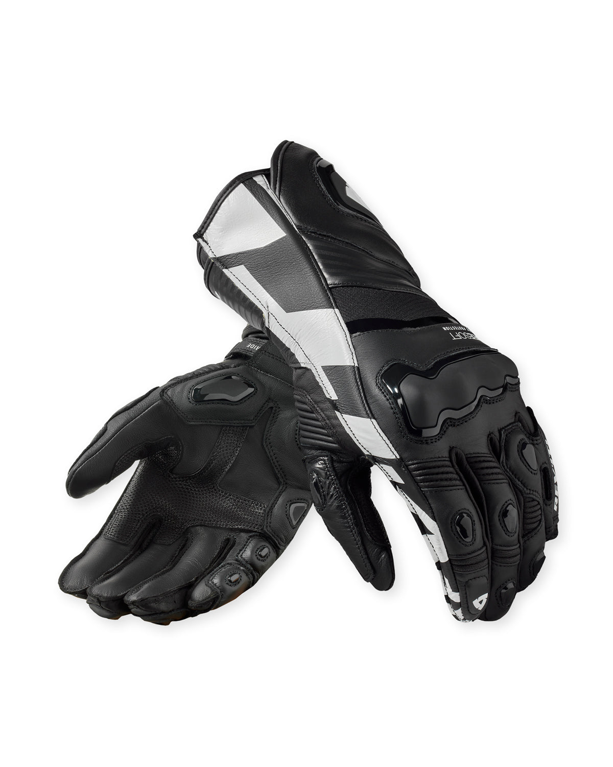 Revit Jerez 4 Leather Gloves Black / White FREE UK Delivery, FREE 365 Day Returns - Moto Central