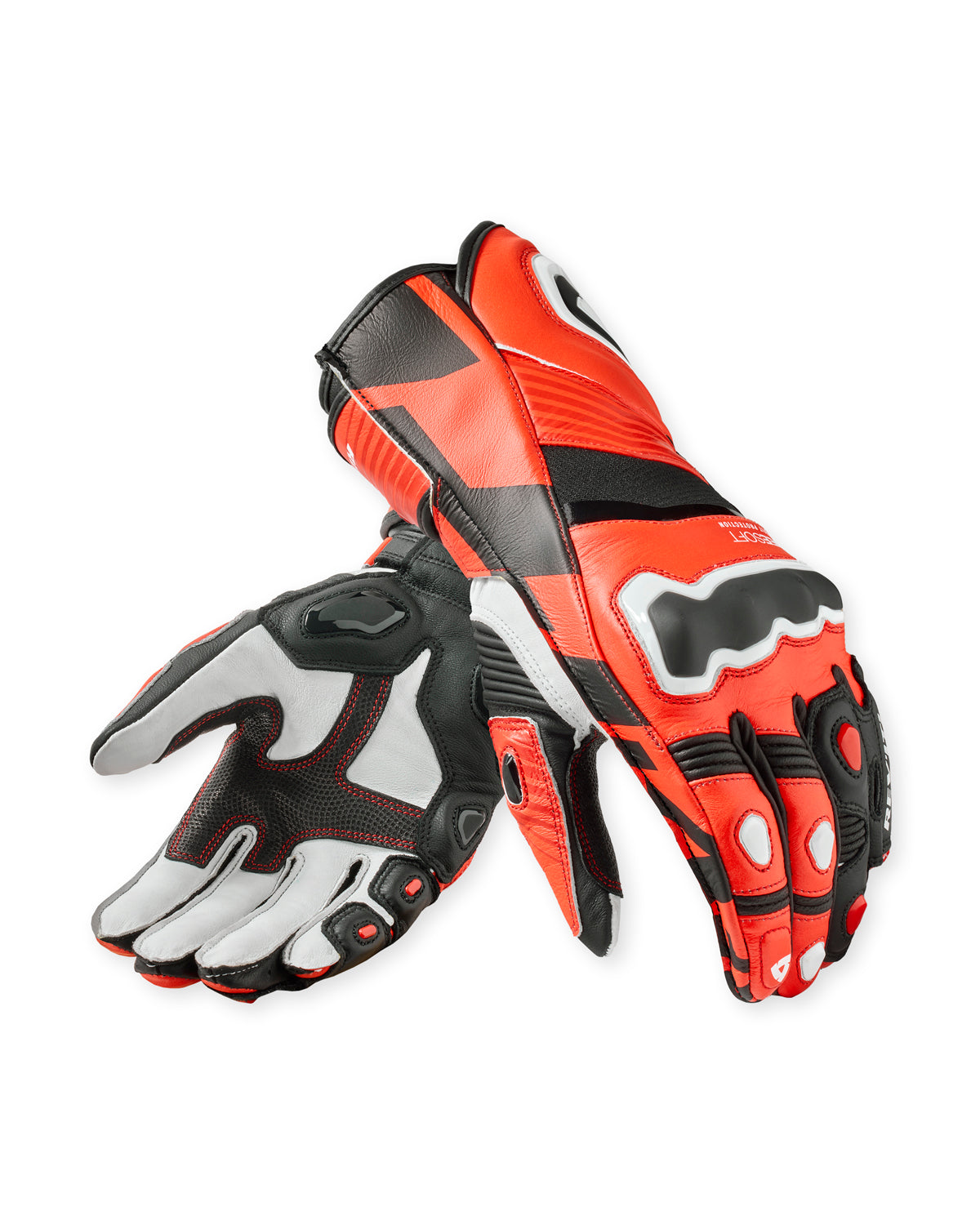 Revit Jerez 4 Leather Gloves Neon Red / Black FREE UK Delivery, FREE 365 Day Returns - Moto Central