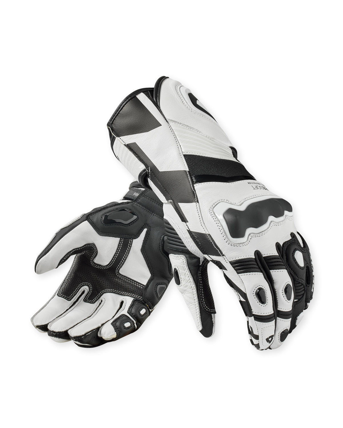 Revit Jerez 4 Leather Gloves White / Black FREE UK Delivery, FREE 365 Day Returns - Moto Central