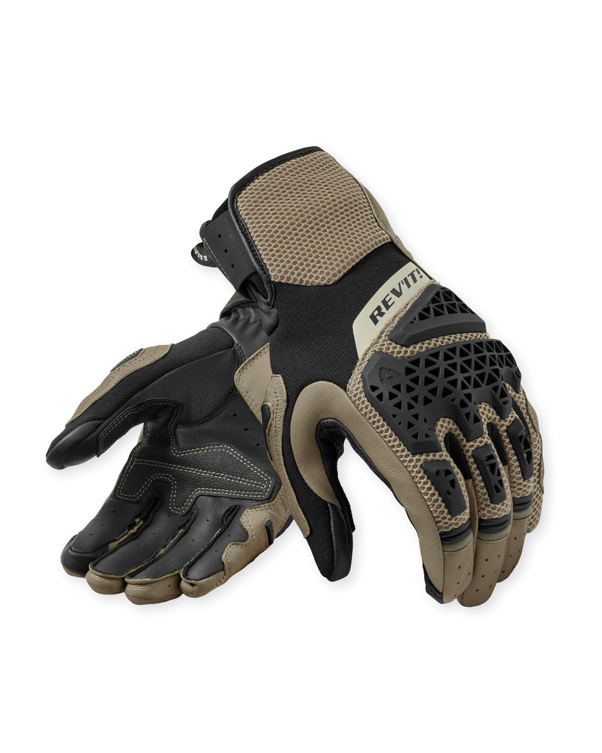 Revit Sand 5 Leather Gloves Sand / Black FREE UK Delivery, FREE 365 Day Returns - Moto Central