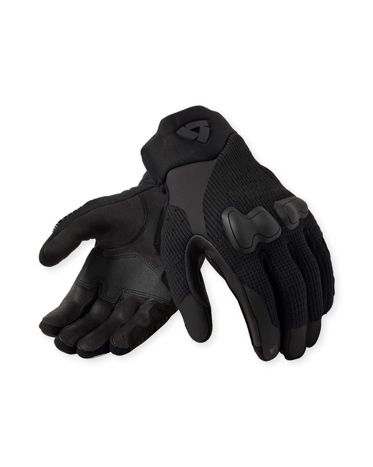 Revit Kinetic 2 Leather / Textile Gloves Black / White FREE UK Delivery, FREE 365 Day Returns - Moto Central