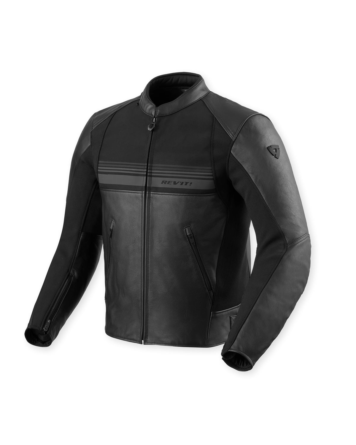 Revit Mile 2 Leather Jacket Black FREE UK Delivery, FREE 365 Day Returns - Moto Central