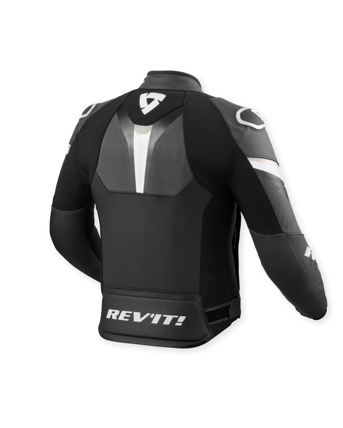 Revit Quantum 3 Leather Jacket Black / Anthracite FREE UK Delivery, FREE 365 Day Returns - Moto Central