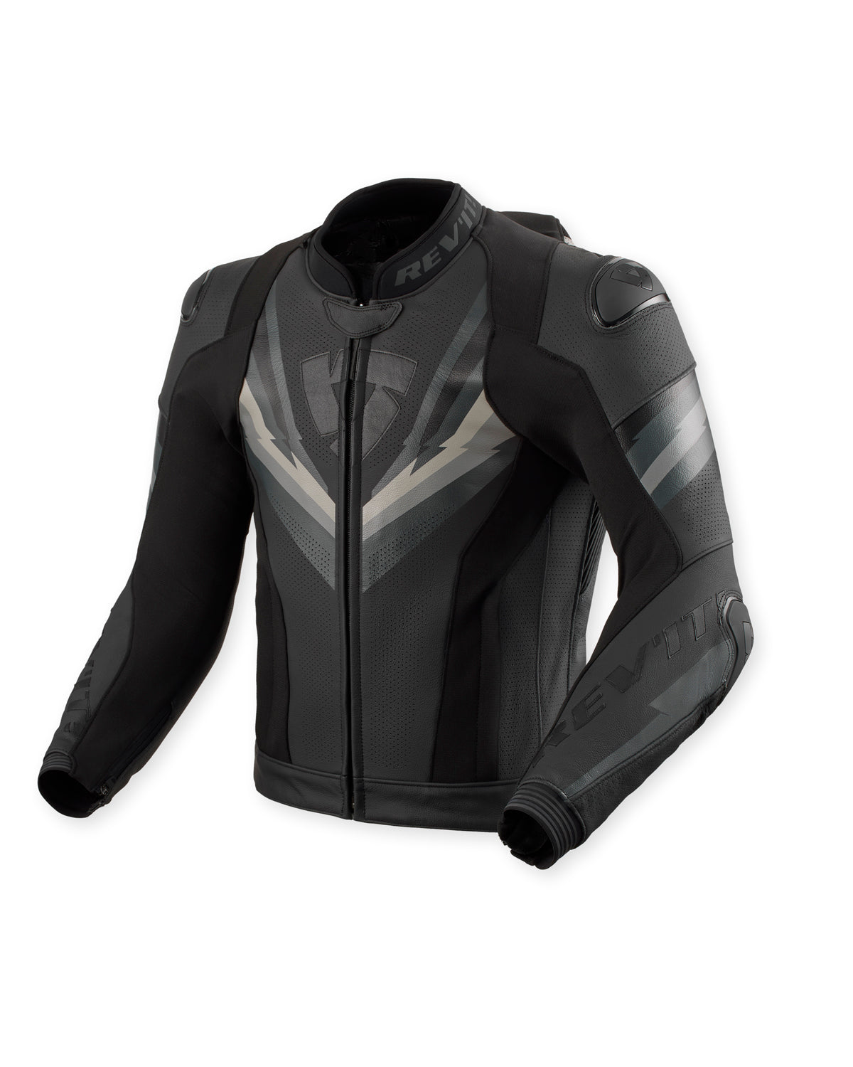 Revit Quantum 3 Pro Leather Jacket Black / Anthracite FREE UK Delivery, FREE 365 Day Returns - Moto Central