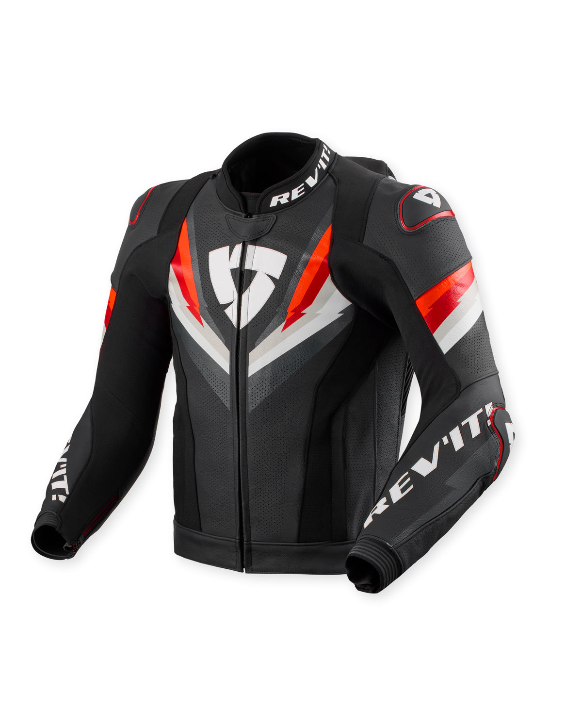 Revit Quantum 3 Pro Leather Jacket Black / Red FREE UK Delivery, FREE 365 Day Returns - Moto Central