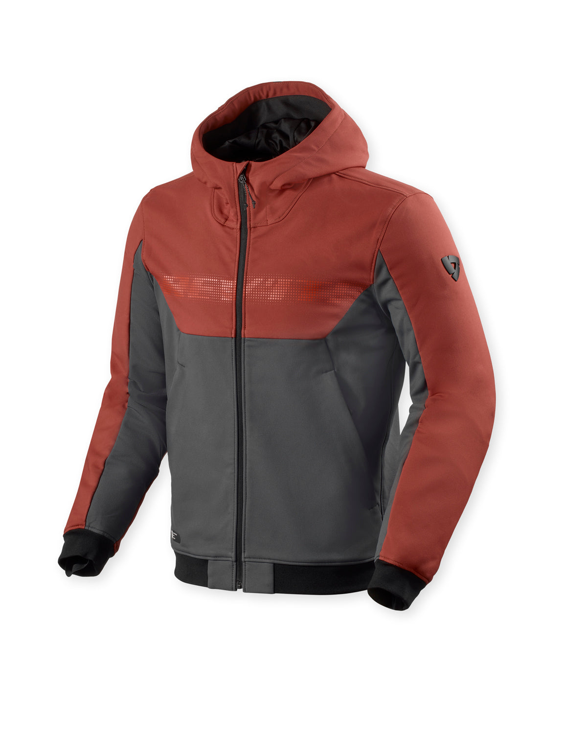 Revit Parabolica 2 Hoodie Burgundy Red / Grey FREE UK Delivery, FREE 365 Day Returns - Moto Central