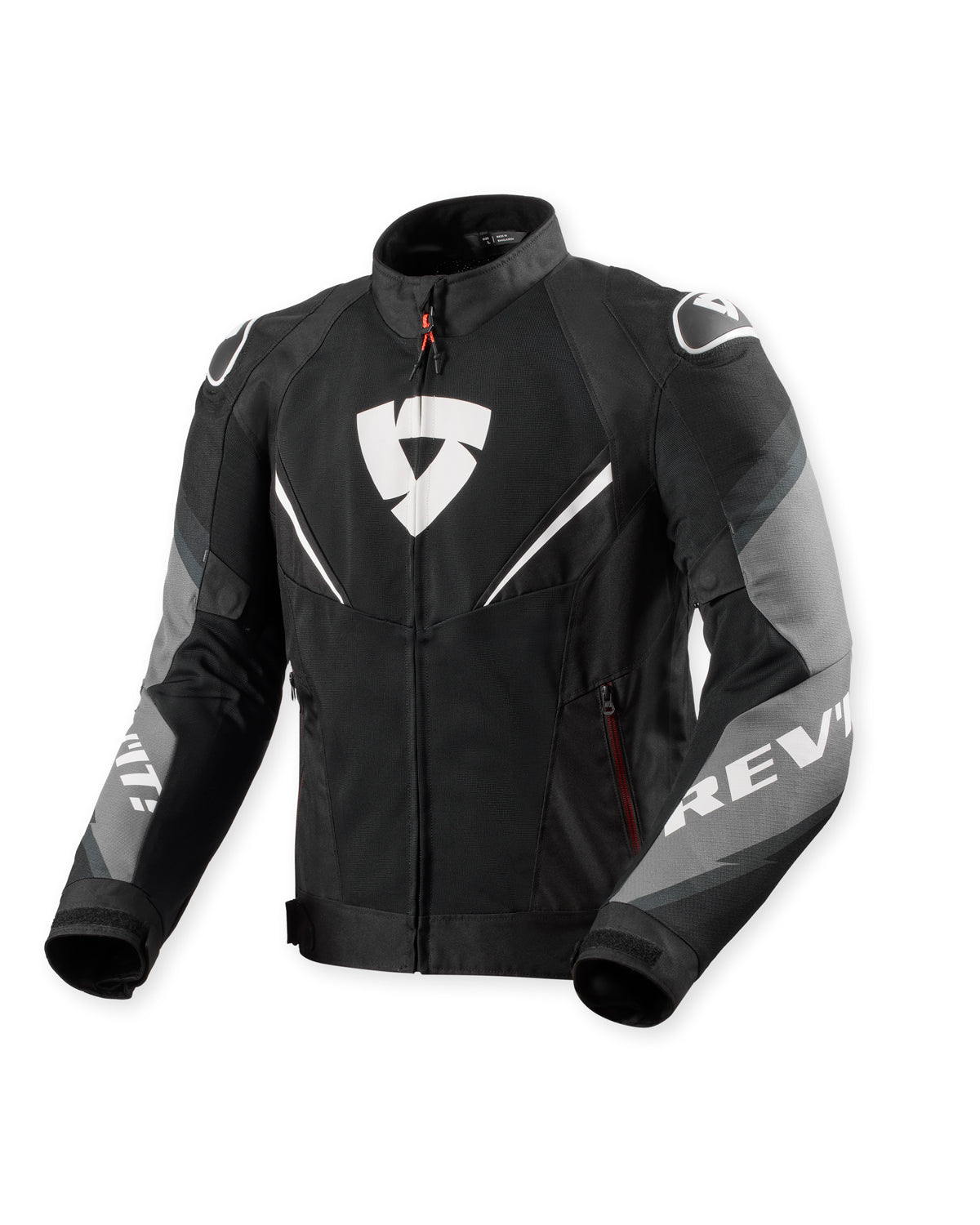 Revit Quantum 3 Air Textile Jacket Black / White FREE UK Delivery, FREE 365 Day Returns - Moto Central