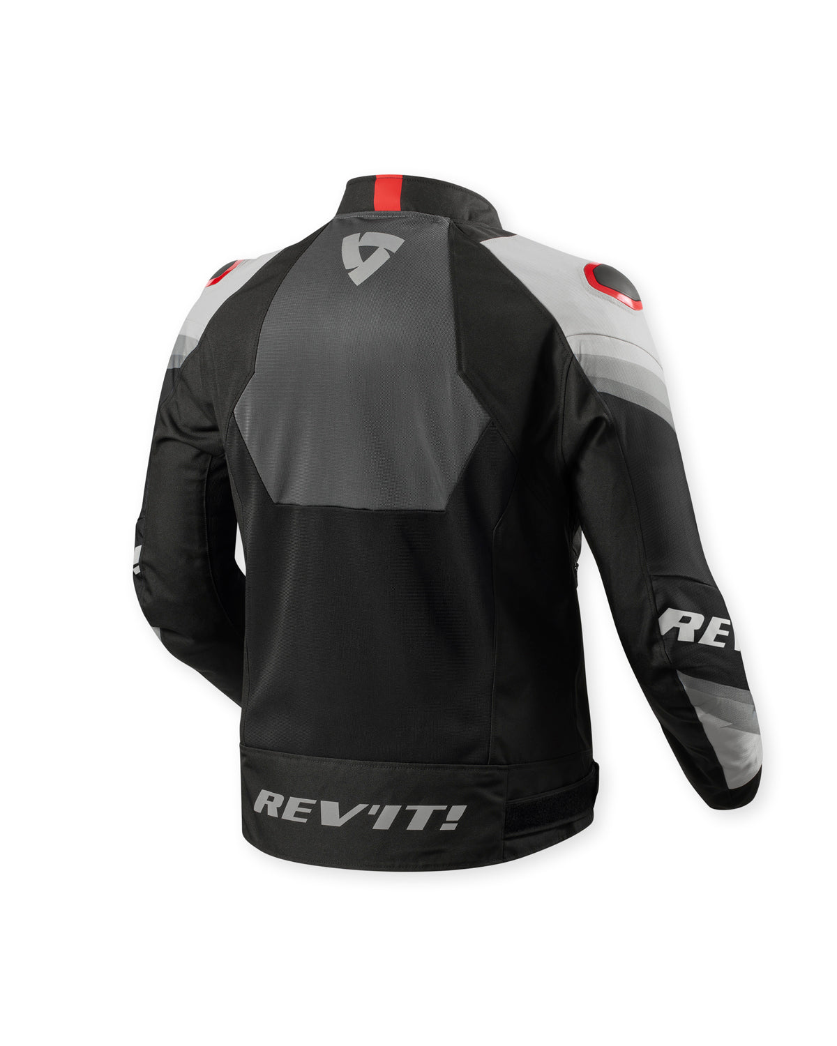 Revit Quantum 3 Air Textile Jacket Grey / Red FREE UK Delivery, FREE 365 Day Returns - Moto Central