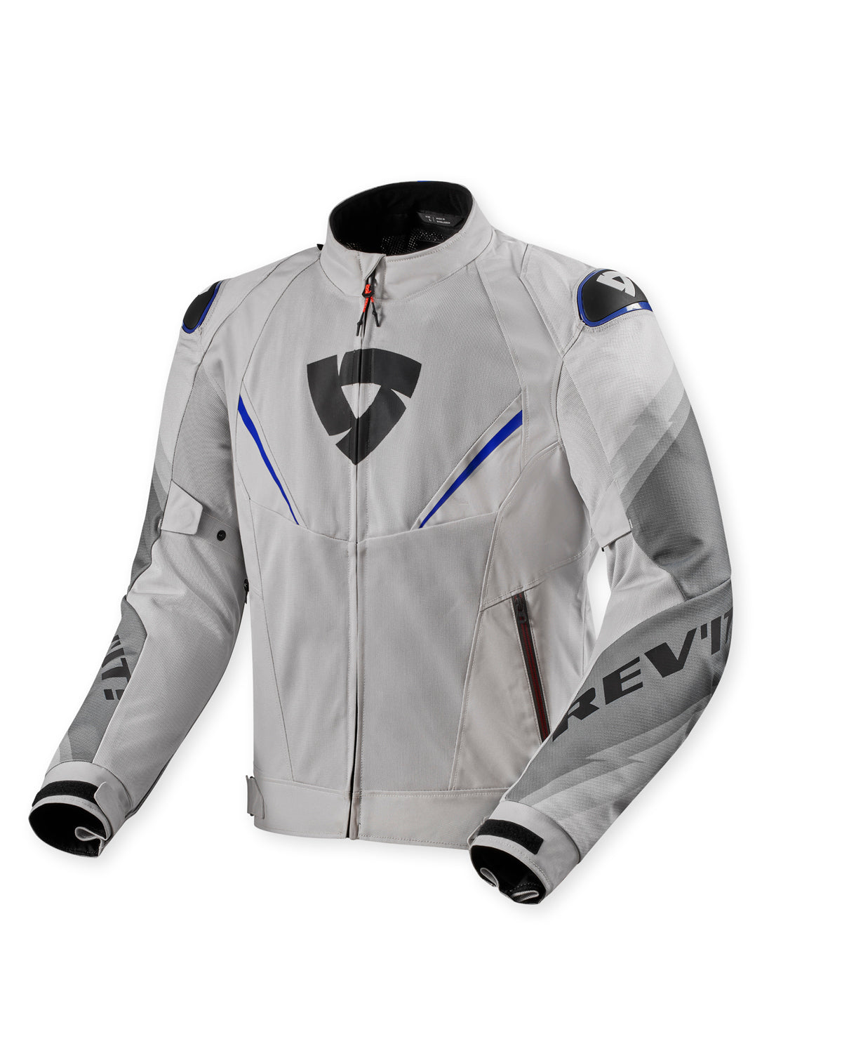 Revit Quantum 3 Air Textile Jacket Silver / Blue FREE UK Delivery, FREE 365 Day Returns - Moto Central