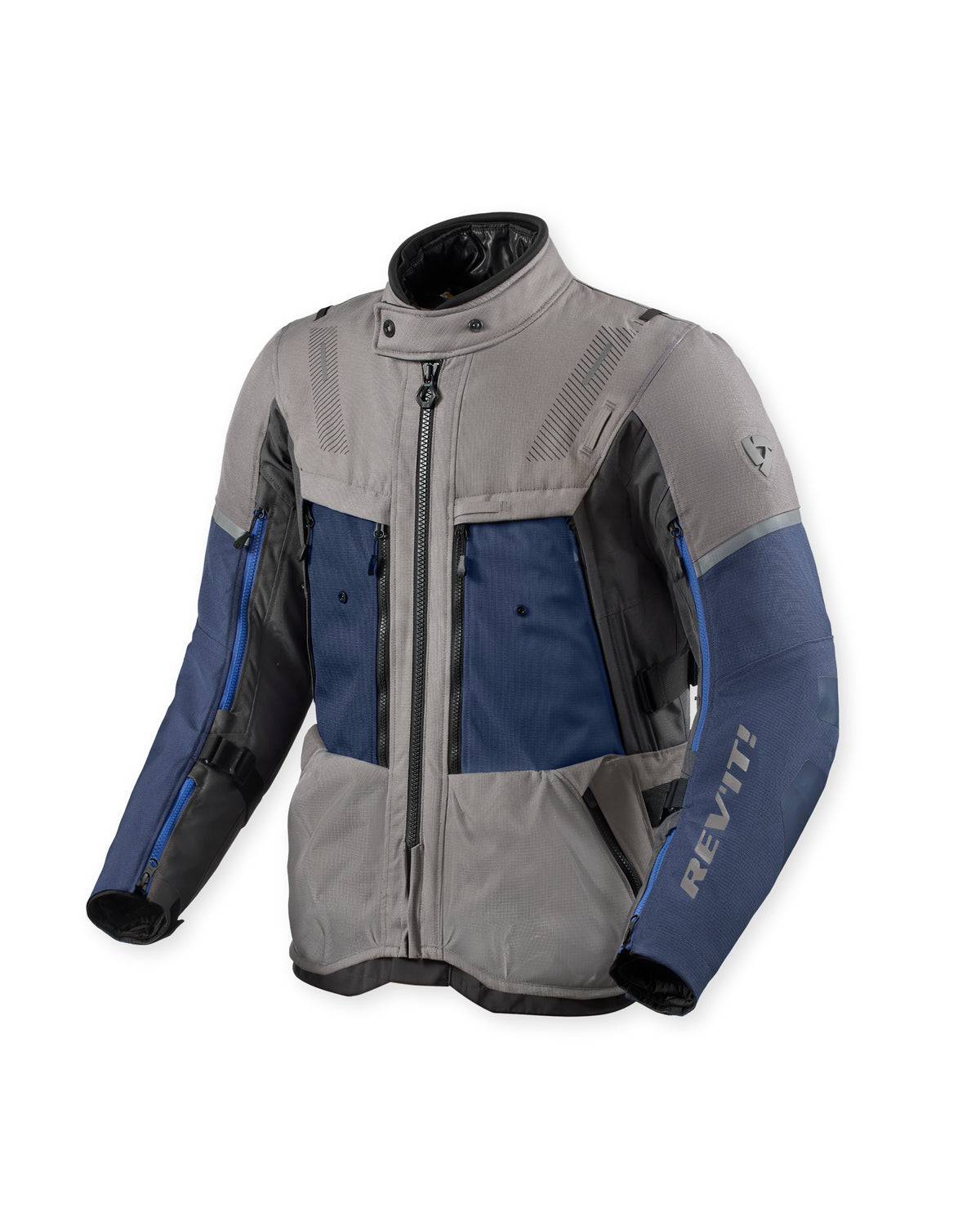 Revit Sand 5 H2O Textile Jacket Grey / Dark Grey FREE UK Delivery, FREE 365 Day Returns - Moto Central