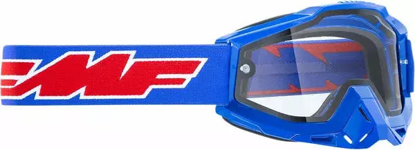 FMF Vision PowerBomb Enduro Rocket Goggles Blue / Clear - FREE UK Shipping, FREE 365 Day Returns | Moto Central