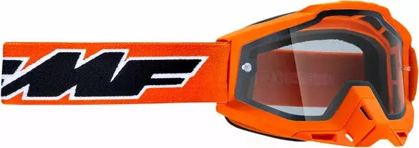 FMF Vision PowerBomb Enduro Rocket Goggles Orange / Clear - FREE UK Shipping, FREE 365 Day Returns | Moto Central