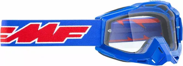 FMF Vision PowerBomb OTG Rocket Goggles Blue / Clear - FREE UK Shipping, FREE 365 Day Returns | Moto Central