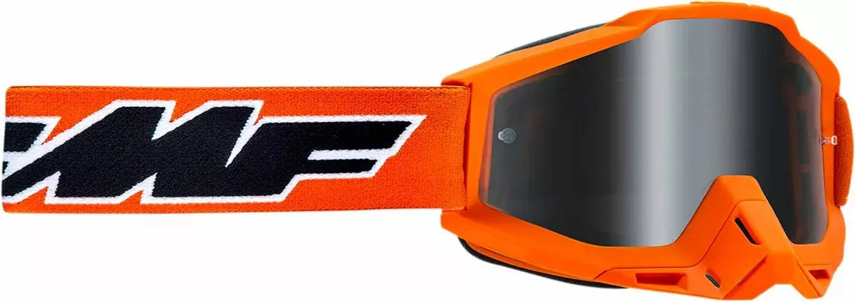 FMF Vision PowerBomb Rocket Goggles Orange / Mirror Silver - FREE UK Shipping, FREE 365 Day Returns | Moto Central