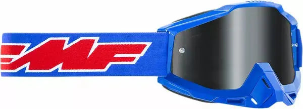 FMF Vision PowerBomb Sand Rocket Goggles Blue / Smoke - FREE UK Shipping, FREE 365 Day Returns | Moto Central