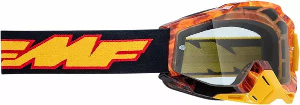 FMF Vision Youth PowerBomb Spark Goggles Yellow / Black / Clear - FREE UK Shipping, FREE 365 Day Returns | Moto Central