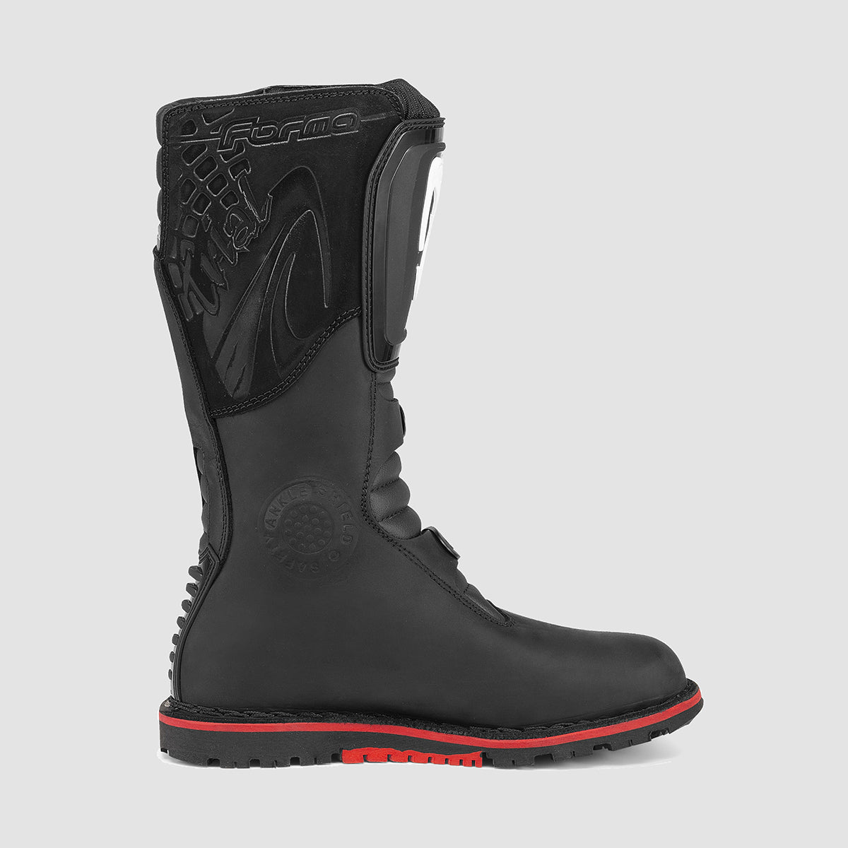 Forma Boulder Off-Road Boots Black - FREE UK Shipping, FREE 365 Day Returns | Moto Central